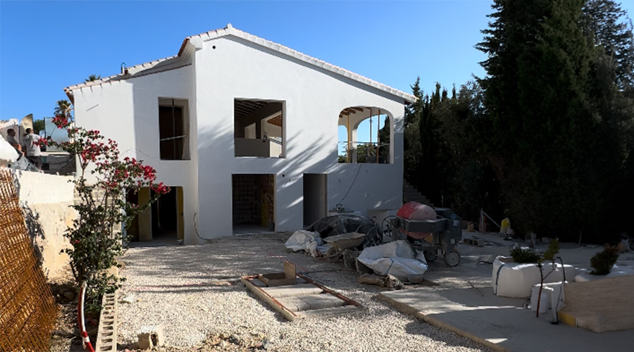 Verbouwing – huis tuinzijde